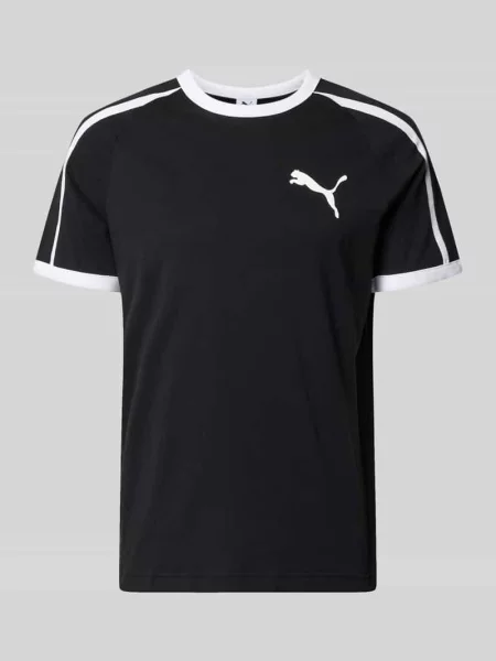 Koszulka z nadrukiem logo krój regular fit Puma Performance czarna