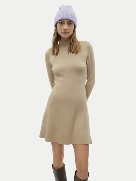 Vero Moda Rochie tricotată Gold Maro auriu