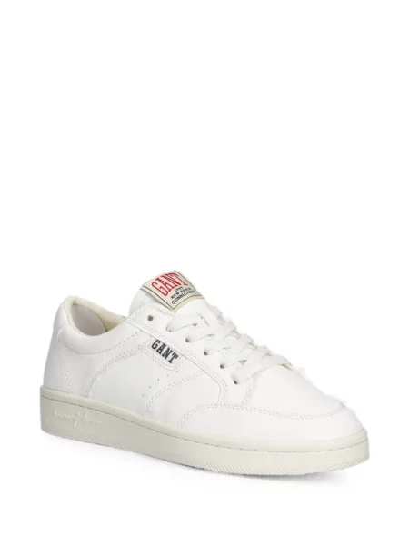 Fűzős csipkés sneaker Gant autogrammal fehér