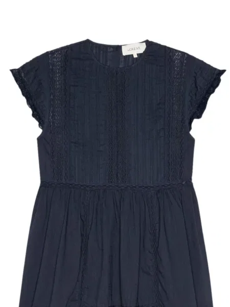 Rochie midi The Great din dantelă albastru