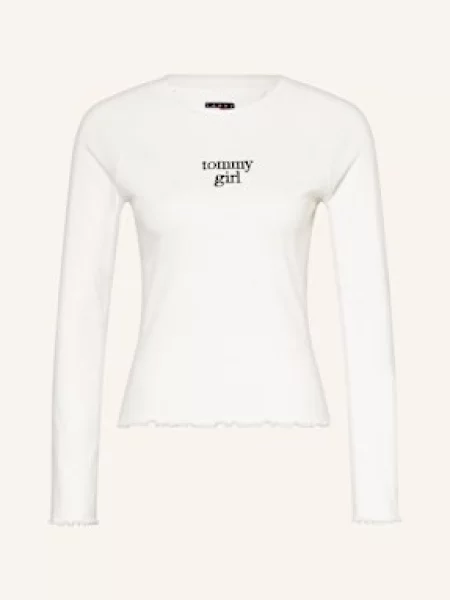 Tommy Jeans Koszulka Z Długim Rękawem weiss biały