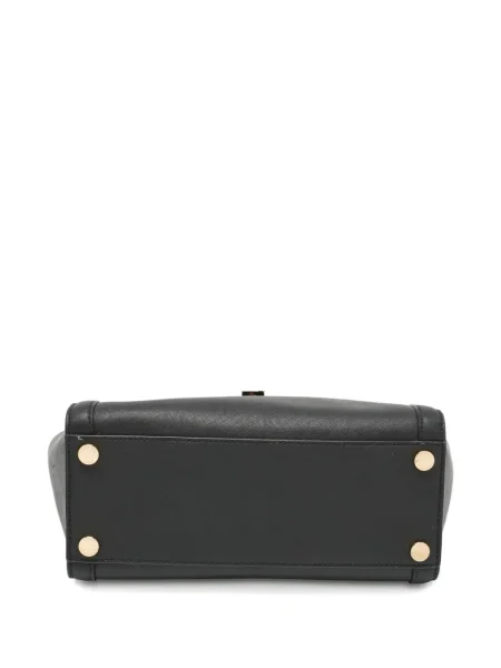 Geantă cu mânere cu lanț Michael Michael Kors din canvas maro