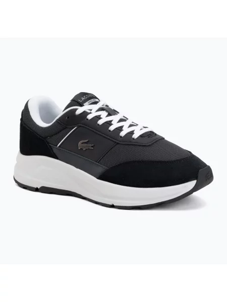 Кросівки Lacoste Run Set Cgr Bar dark grey/black чорні