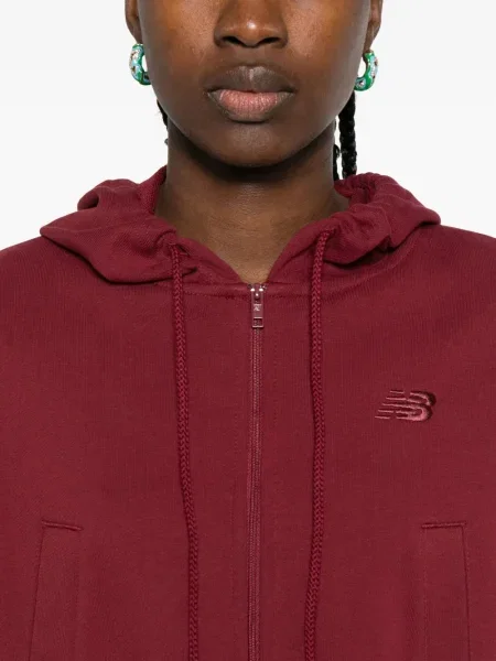 Top sport New Balance cu broderie maro