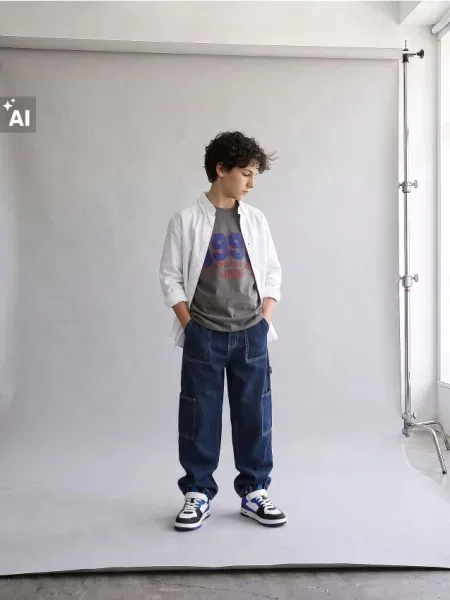 Sinsay wide leg džíny modrá