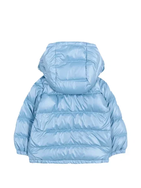 Kurtka puchowa dziecięca Moncler Enfant niebieska