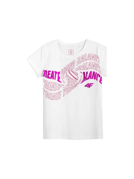 Tricou copii 4f alb