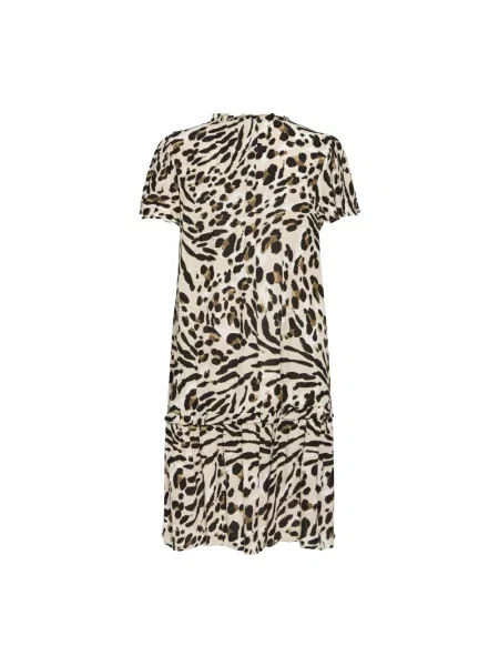 Wielobarwność sukienka Ichi z nadrukiem z nadrukiem zwierzęcym