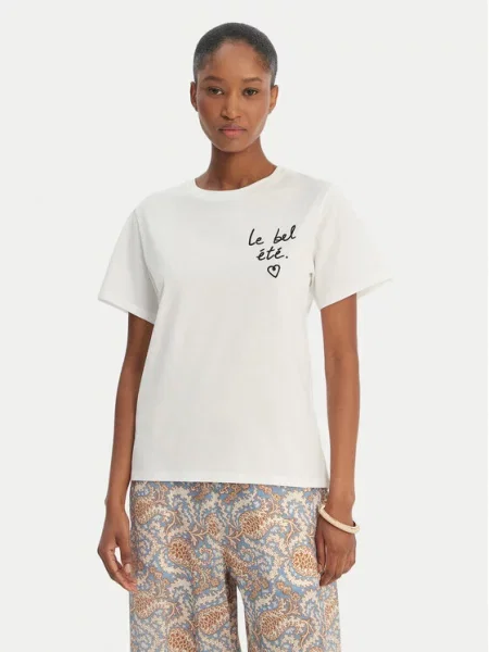 Weekend Max Mara T-Shirt Bora λευκό