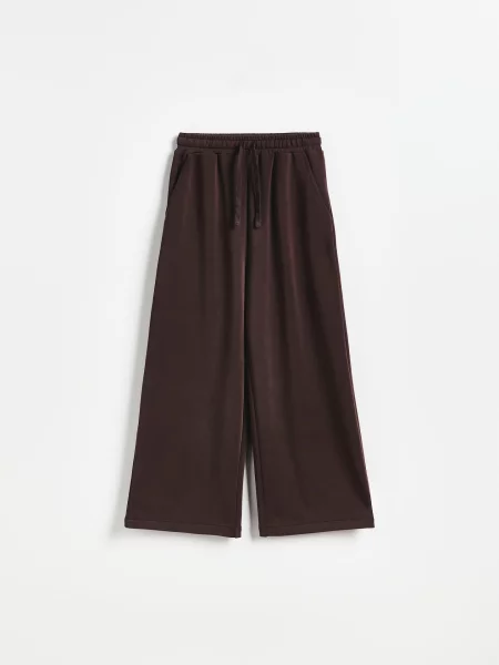 Reserved Pantaloni de trening cu adaos de modal maro-închis maro