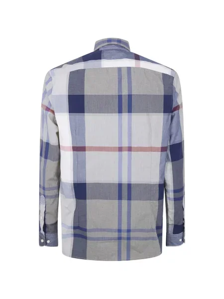 Lung cămașă Barbour albastru