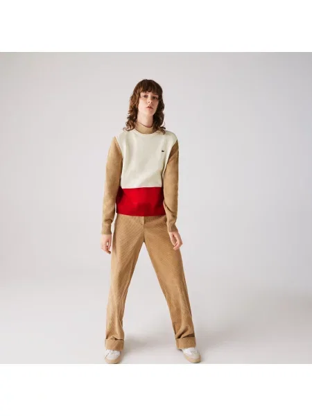 Свитер Lacoste.com с круглым вырезом белый