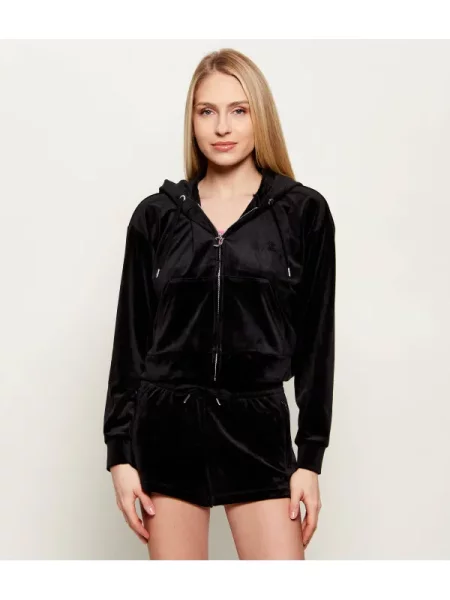 Juicy Couture Hanorac ICCLE | Cropped Fit negru