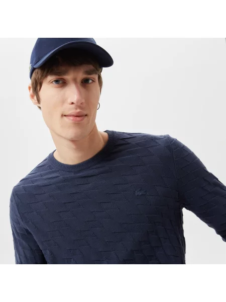 Lacoste Swetry Lacoste granatowy