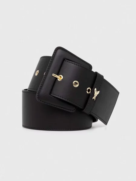 Usnjen Patrizia Pepe črna