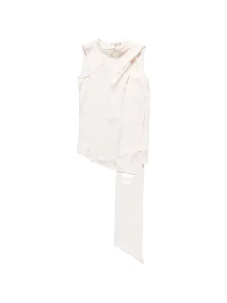 Bluză Acne Studios de mătase fără mâneci