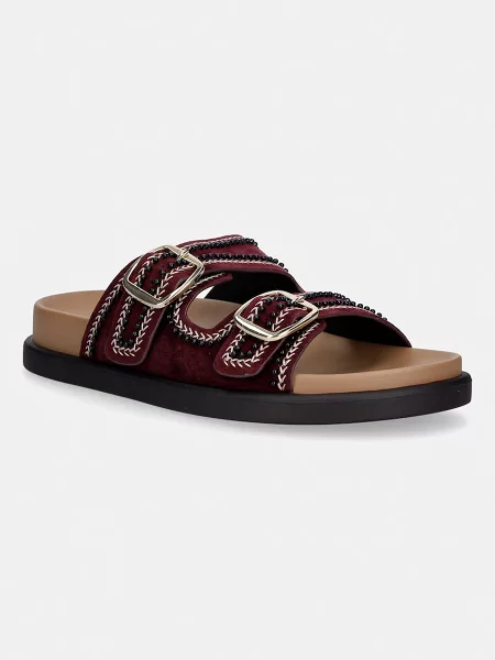 Aldo papuci din piele BOHOCHIC bordo