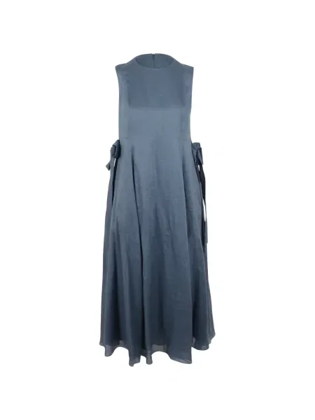 Rochie midi 's Max Mara cu legături de costum albastru