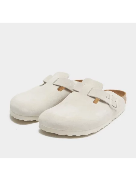 Sandały Birkenstock zamszowe klasyczne białe