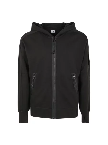 Bluza z kapturem C.p. Company polarowa z kapturem czarna