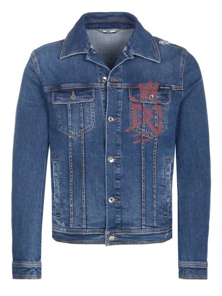 DOLCE & GABBANA Prehodna jakna Dolce & Gabbana Jacke temno modra