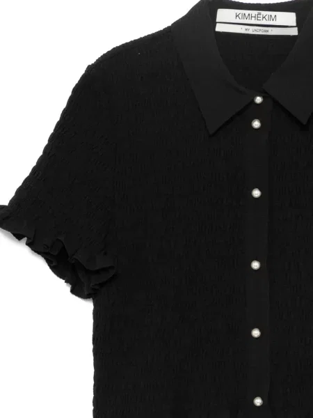 Zkrácená košile Kimhekim černá
