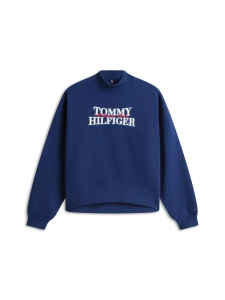 TOMMY HILFIGER Mikina CLASSIC modrá / červená bílá