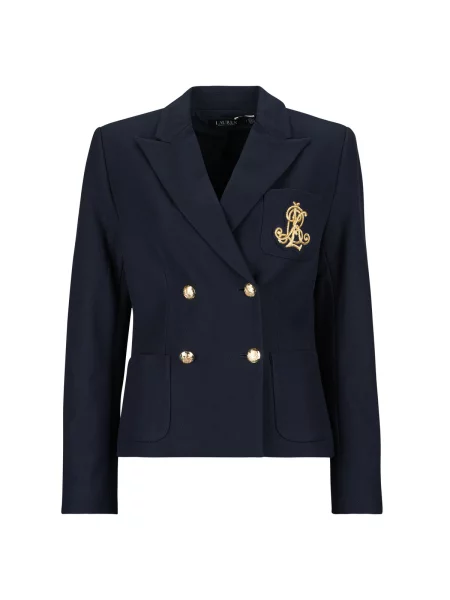 Pletené sako Lauren Ralph Lauren modrá