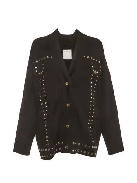 Cardigan Sandro cu tepi negru