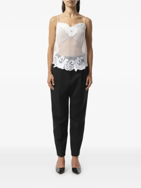 Top Givenchy din dantelă alb