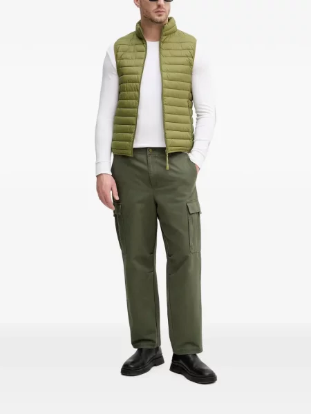 Pantaloni cargo Benetton cu autograf verde
