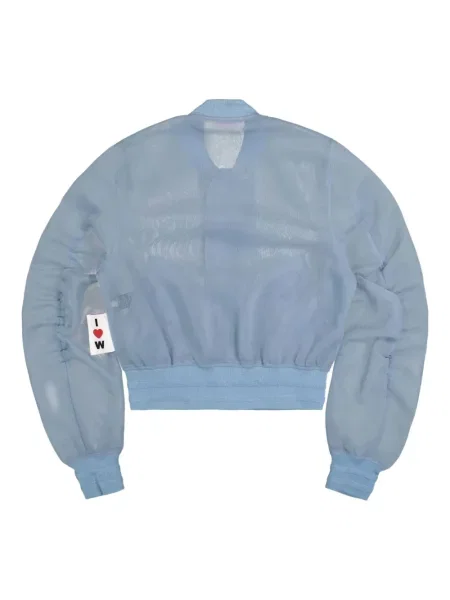 Geacă bomber Walter Van Beirendonck transparente albastru