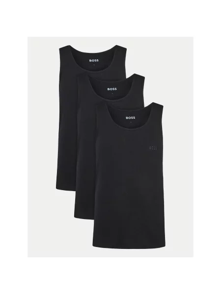 Klasična višebojni majica Boss crna