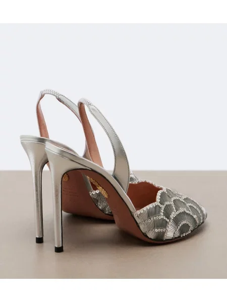Sandale Aquazzura din piele slingback
