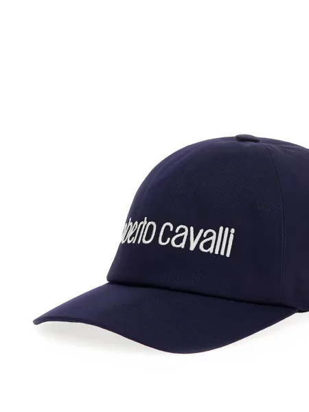 Șapcă Roberto Cavalli cu broderie albastru
