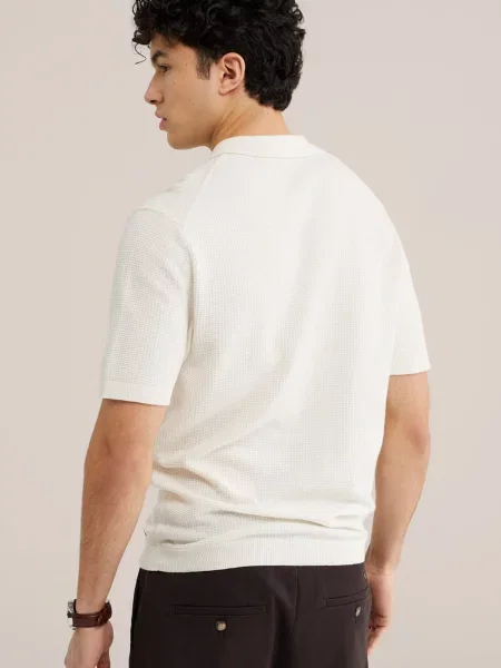 WE Fashion Tricou murdar alb