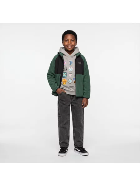 Hanorac din fleece copii Name It verde