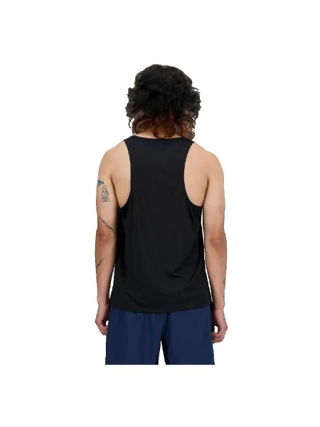 New balance Tehnička sportska majica Essentials Singlet / bijela crna