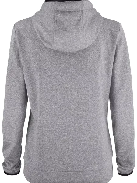 Clique Oakdale bluza z kapturem funkcjonalna melanż – grey szary