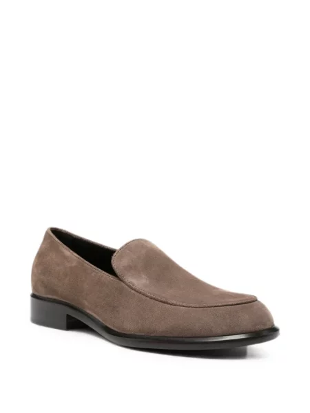 Chiloți Khaite din piele de căprioară slip-on maro