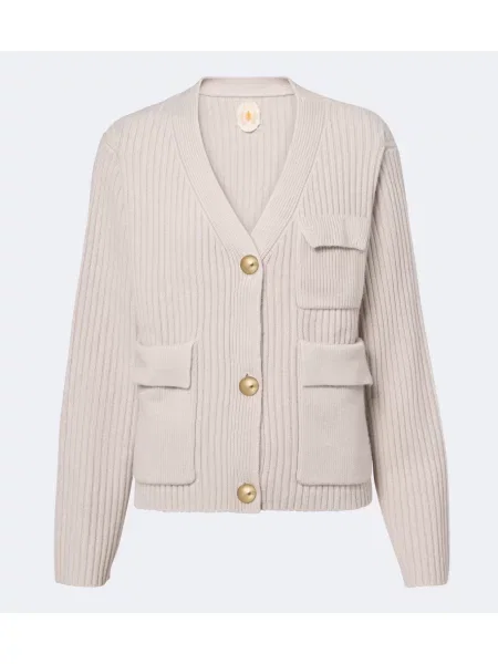 Cardigan Jardin Des Orangers de lână bej