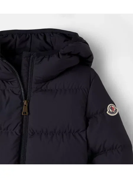 Pūkinė striukė Moncler Enfant mėlyna