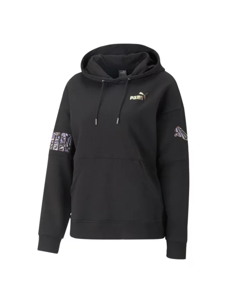 Bluza Z Kapturem Puma Power Nova Shine Colorblock czarna