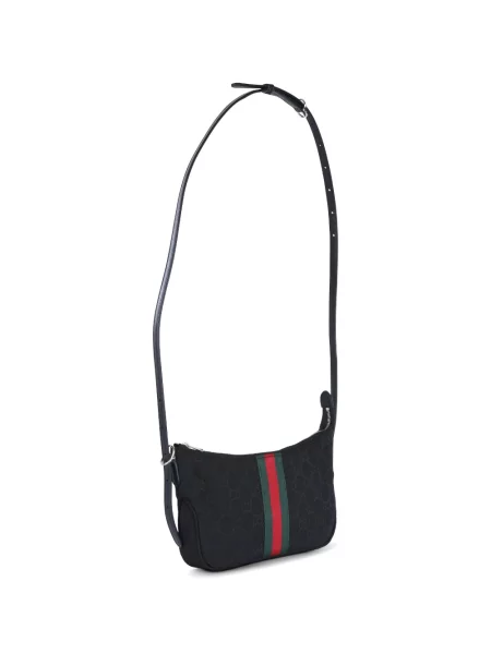 Ριγέ τσάντα Gucci μαύρο