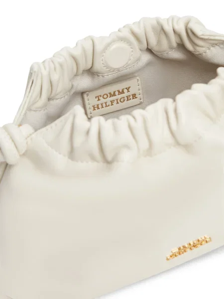 TOMMY HILFIGER Geantă tip sac bej deschis alb