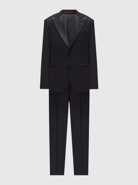 Костюм із шовку та вовни Brunello Cucinelli чорний
