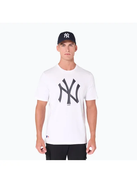 Tricou pentru bărbați New Era NOS MLB Rregular New York Yankees white alb