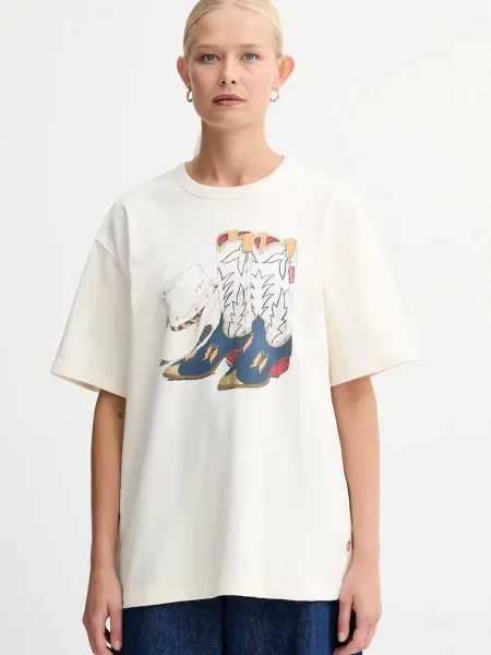 Levi's® Tricou Graphic Tabor Écru bej