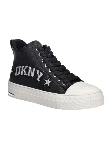 Sneakersy Dkny skórzane czarne