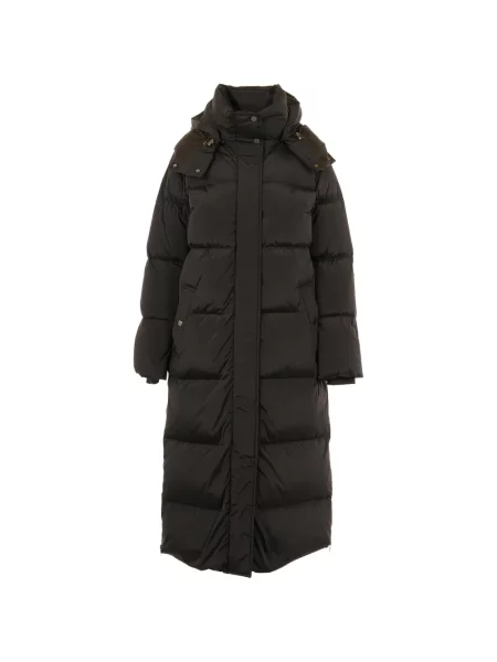 Palton Woolrich cu glugă negru